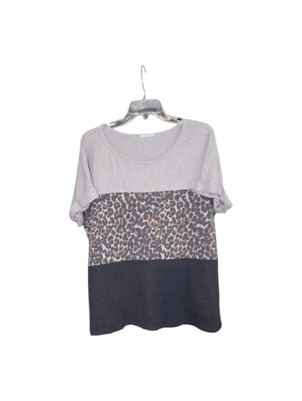 Leopard stripe tshirt womens